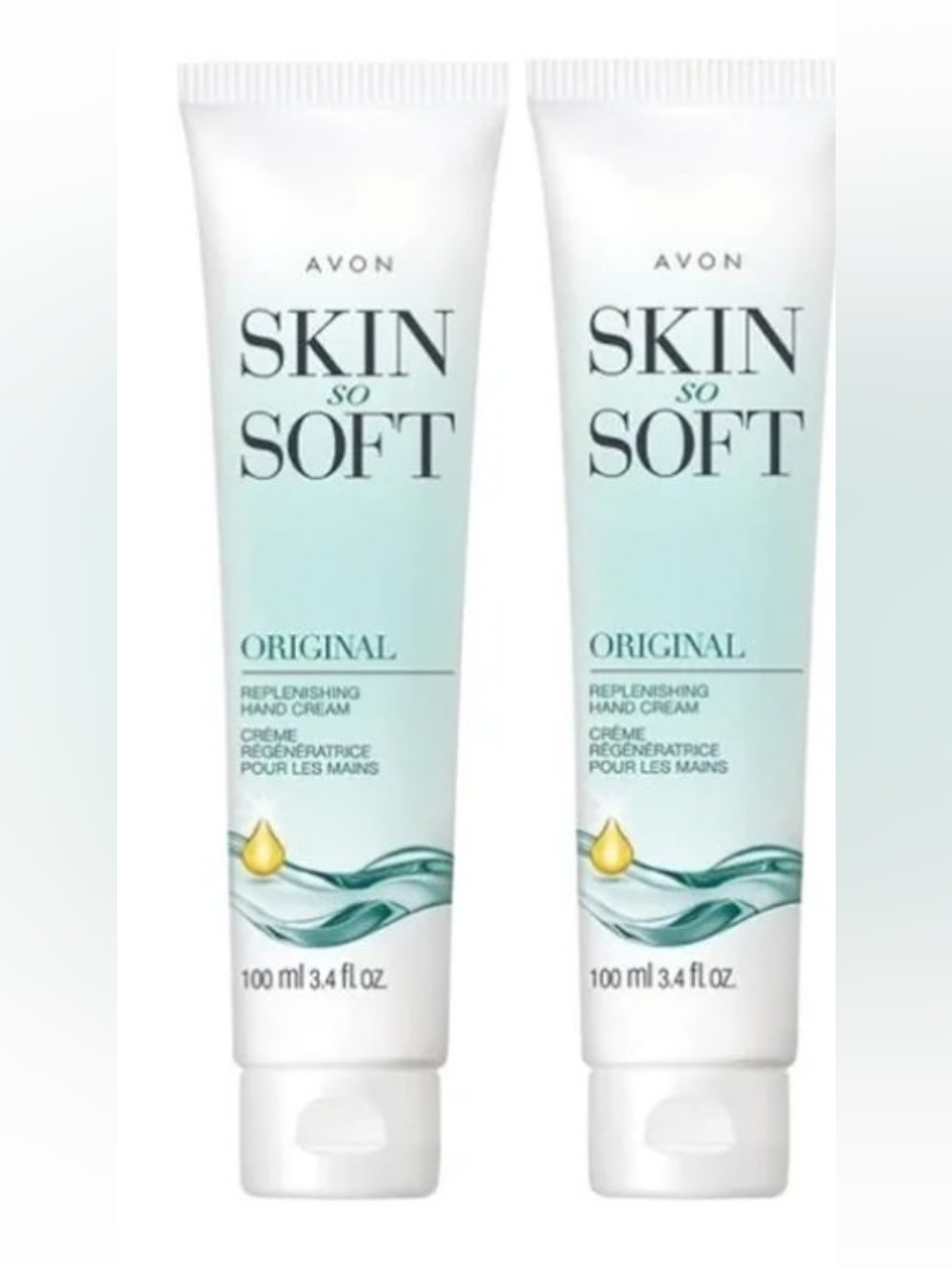 Set Of TWO Avon Skin So Soft Original Replenishing Hand Cream